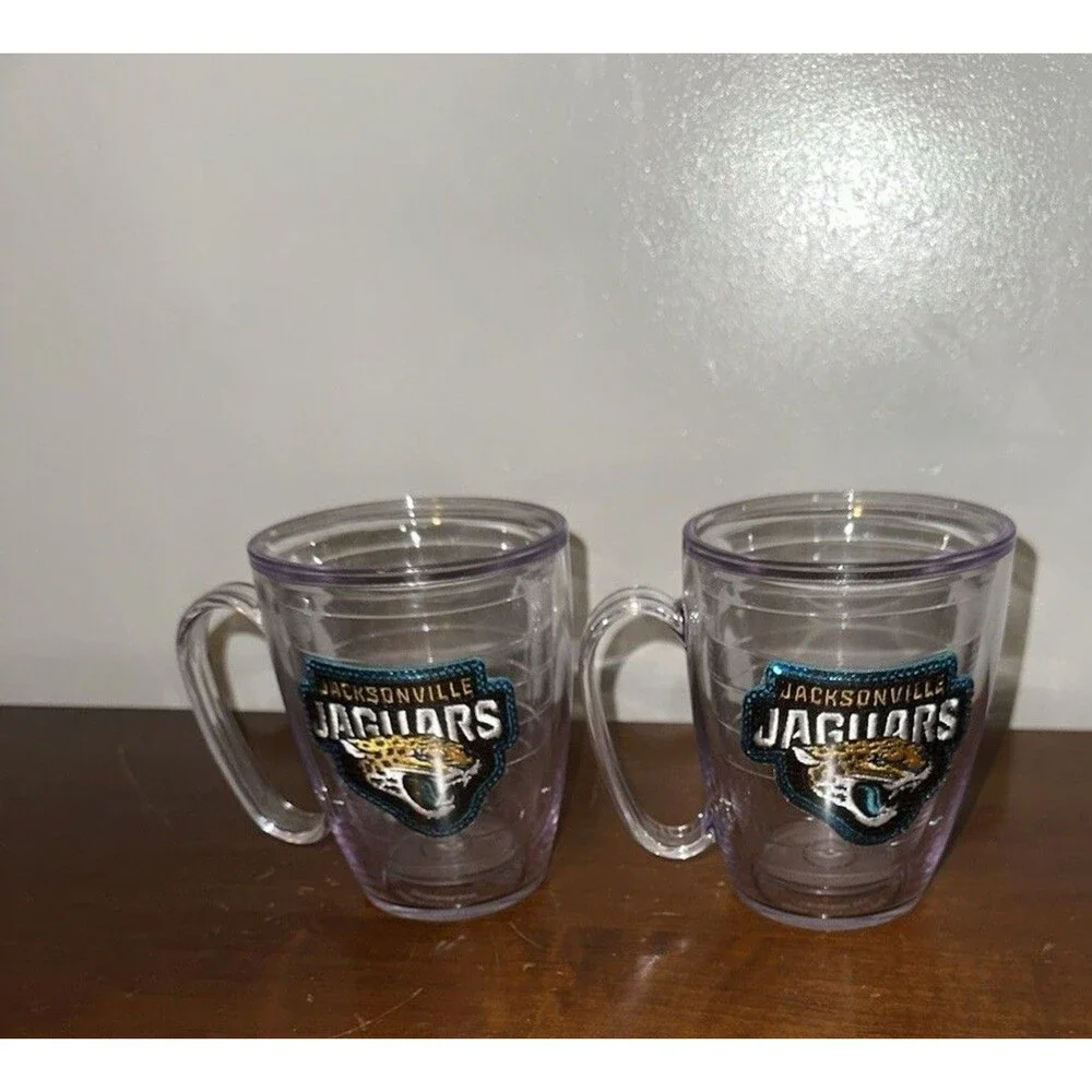 Set of 2 Tervis Double Wall Insulated Mugs Jacksonville Jaguars NFL